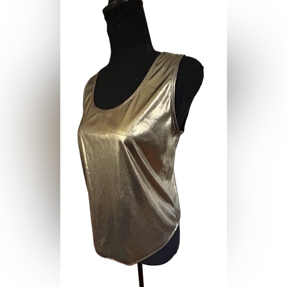 🌟VTG! BENTLEY! GOLD LAME TOP!!🌟 RARE!!!! ULTRA COOL VTG 70S-80S! DISCO!!⭐️ - Picture 15 of 16